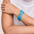 Aigue-marine | Argent sterling .925 | Bracelet en verre du Cheshire